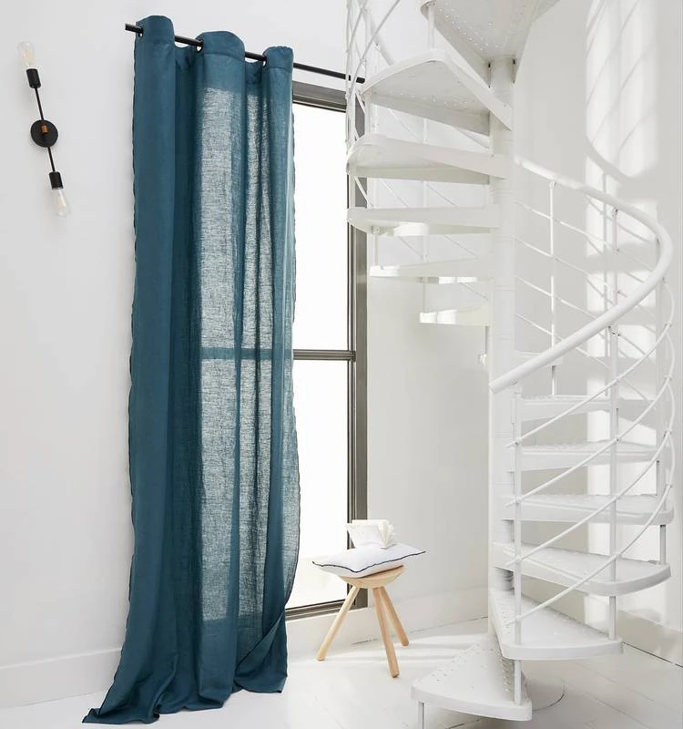 Rideau à Oeillets Noirs CARLINA 8 Rideau à Oeillets Noirs CARLINA – Image 8