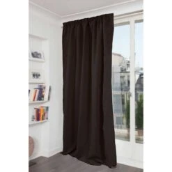 Rideau Polyester Marron