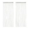 2x Rideau De Fil Blanc Brillant