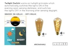 ST64 TWILIGHT SENSOR - Ampoule Filament -BRILLIANT Soldes Magasin f432b3a6d2b649db91ad74cbbc660a38