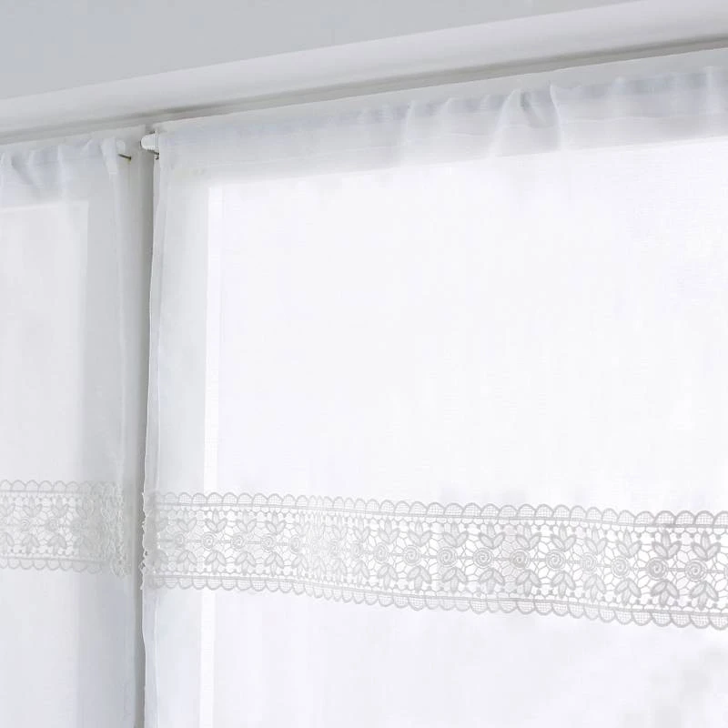 DODO Paire De Vitrages Doits Et Galon Macramé 3 DODO Paire De Vitrages Doits Et Galon Macramé – Image 3