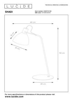 SHADI - Lampe De Bureau 7 SHADI - Lampe De Bureau -BRILLIANT Soldes Magasin fc8d3dd00bf24259a3c0c184d46a9d44