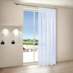 Rideau Jana à Galon Fronceur -BRILLIANT Soldes Magasin gardine jana mit wellenband polyester weiss 4593872