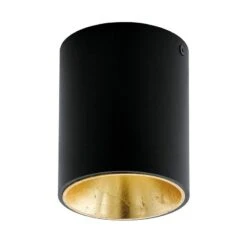 EGLO Plafonnier LED Polasso V -BRILLIANT Soldes Magasin led deckenleuchte polasso v aluminium kunststoff 1 flammig schwarz gold 4234560