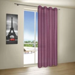 Rideau à œillets Nana -BRILLIANT Soldes Magasin oesenschal nana webstoff beere 4879324