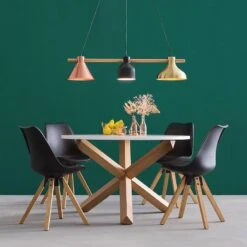 Suspension Lavaca -BRILLIANT Soldes Magasin pendelleuchte lavaca eisen buche massiv 3 flammig 4278056